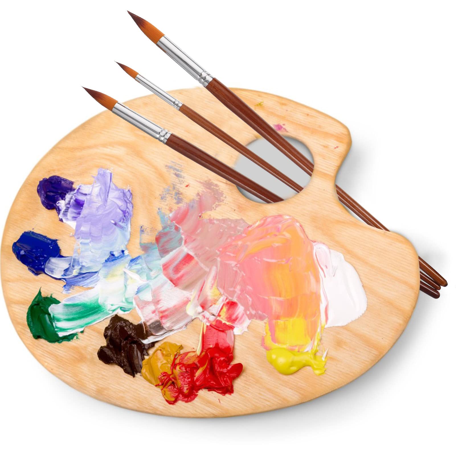 26stücke Teiliges Pinselset Aus Nylon Für Wasser Und Ölmalerei Hochwertige Flexible Borsten Für Anfänger Und Profis Geeignet Für Aquarell Gouache