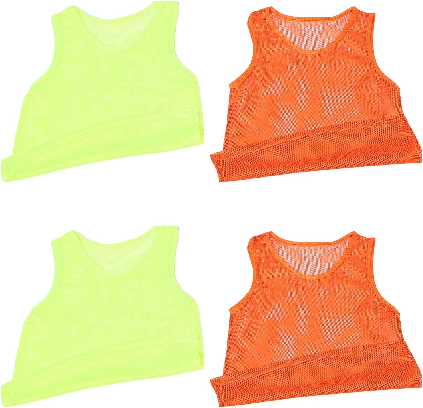 Ciieeo 12pcs Soccer Training Pinnies Youth Team Practice Vests Breathable Mesh Sleeveless Jerseys for Football Basketball Youth Sports