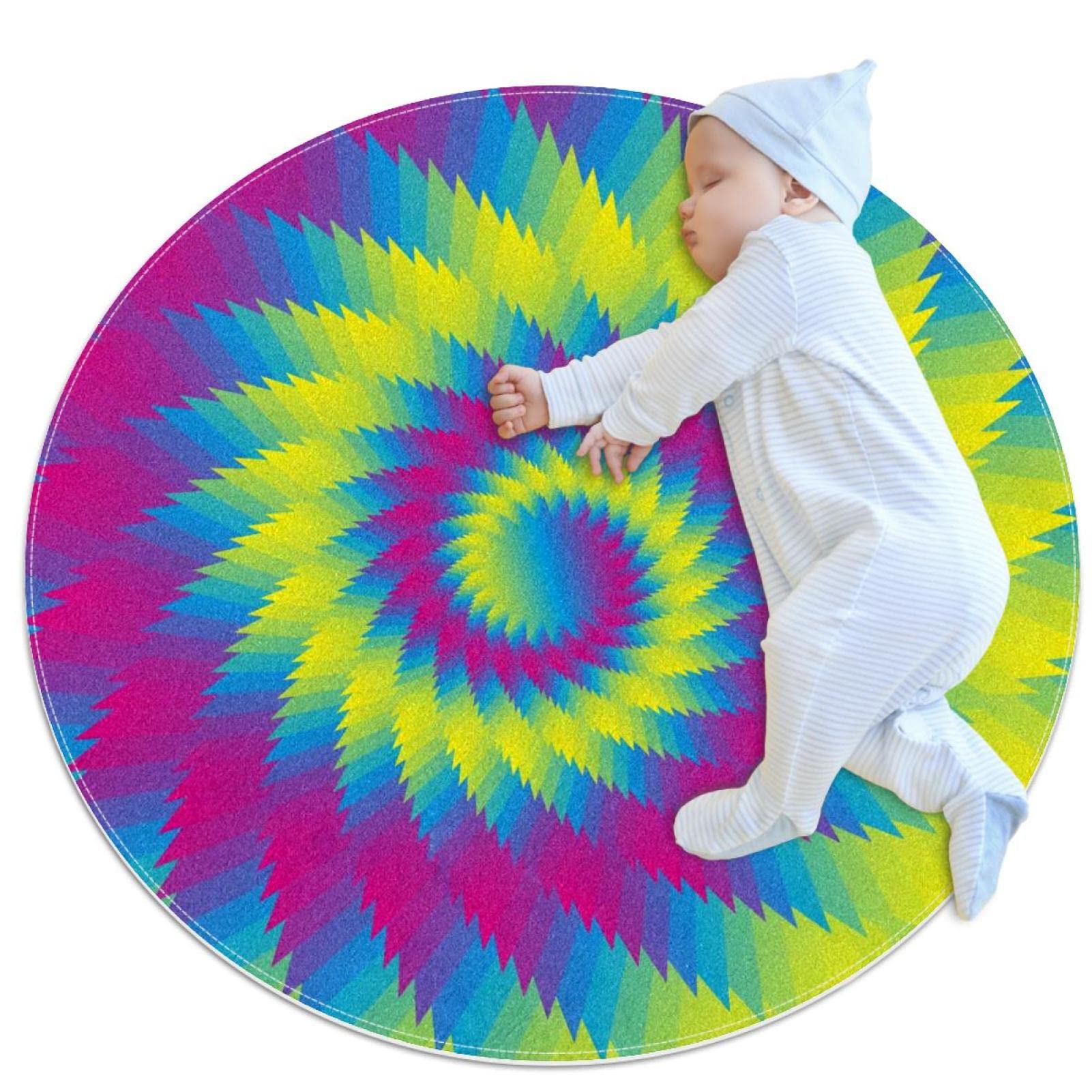 Tapis de salle de bain antidérapant floral pour chambre d'enfant et salon