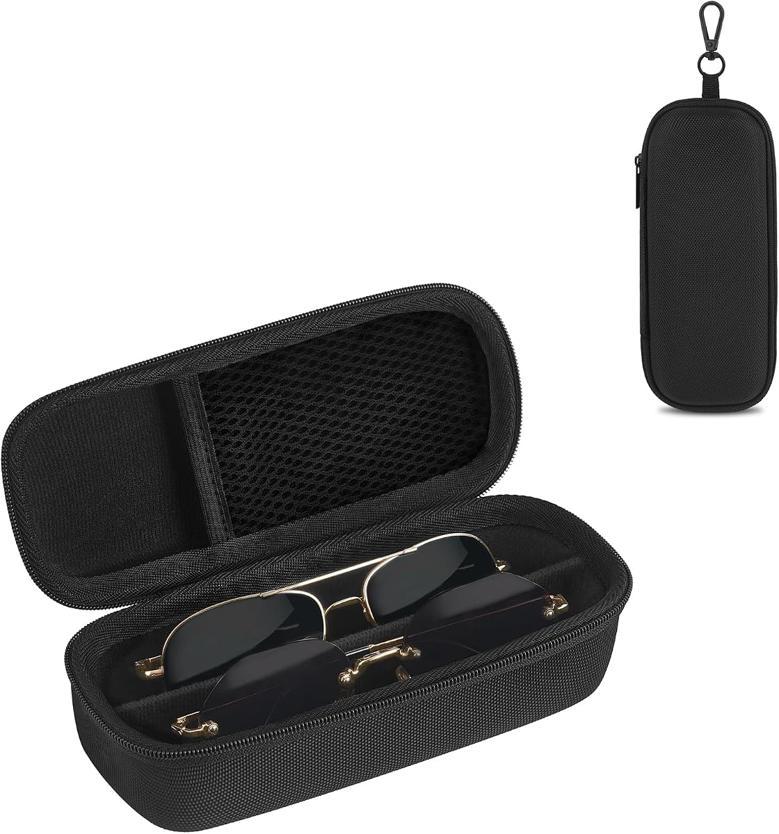 Travel Sunglasses Case Glass Organizer Multiple Pairs Adjustable Slot