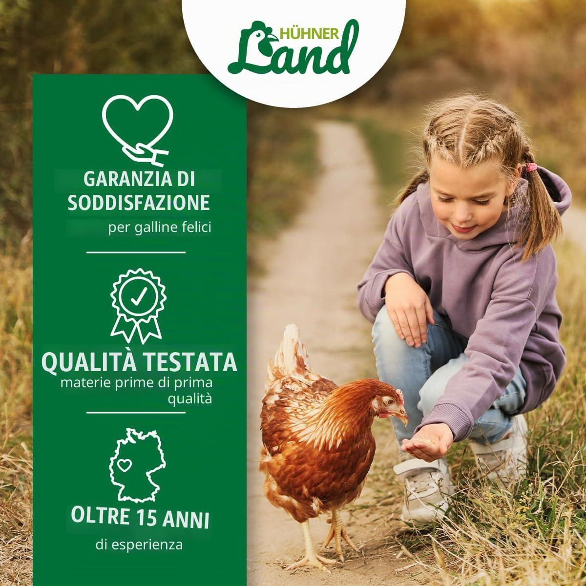 HÜHNER Land Verme Liquido – Gocce liquide naturali con verme erbe per polli, quaglie e pollame con vermi vermi vegetali, 110 ml