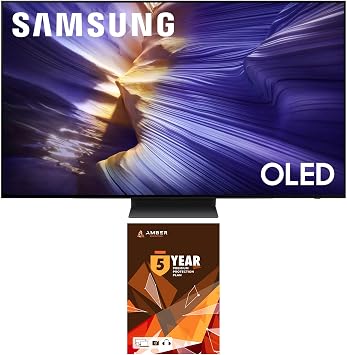 تلفزيون ذكي SAMSUNG QN83S90FAEXZA OLED مقاس 83 بوصة بدقة 4K مع Dolby Atmos وخطة حماية Amber لمدة 5 سنوات 2025