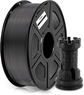 iProspect 3D Printer Filament PLA, 1.75mm PLA 3D Printing Filament Dimensional Accuracy +/- 0.02mm, 1KG Spool (2.2lbs), 330 Meters, Fit Most FDM 3D Printers (Black 1 Pack)