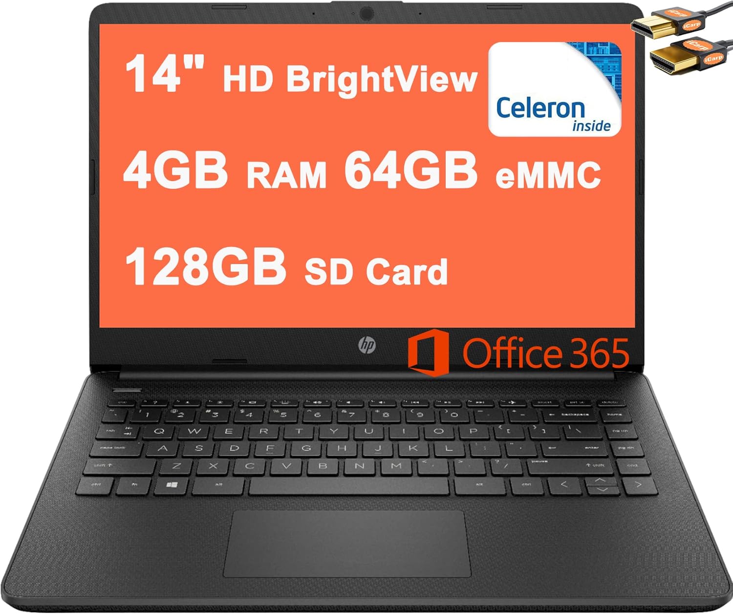 HP Stream 14 Business Laptop Computer 14" HD BrightView