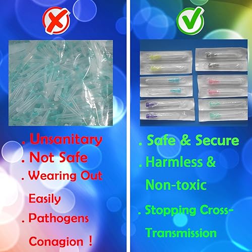 Miniatura 5 de 100 unidades - Aguja dispensadora de 22Ga de 1.5 pulgadas (38 mm), paquete individual de accesorios para jeringa de inyección con bloqueo Luer,