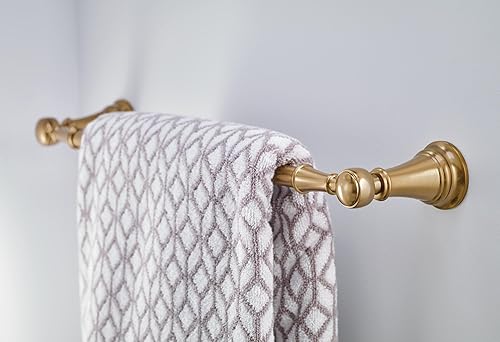 Miniatura 2 de Moen YB8424BG Weymouth - Toallero individual de 24 pulgadas, oro cepillado