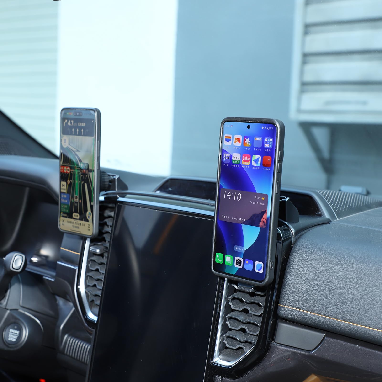 Supporto per cellulare compatibile con Ford Ranger (dal 2023) - Supporto magnetico per iPhone 17/16/15/14/13 Pro Max Plus e smartphone da 4-7 pollici