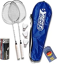 Best Sporting Badminton Set mit 2 leichten Schlägern, Bällen und praktischer Tragetasche – Perfekt für den Freizeitsport im Garten, Park oder am Strand