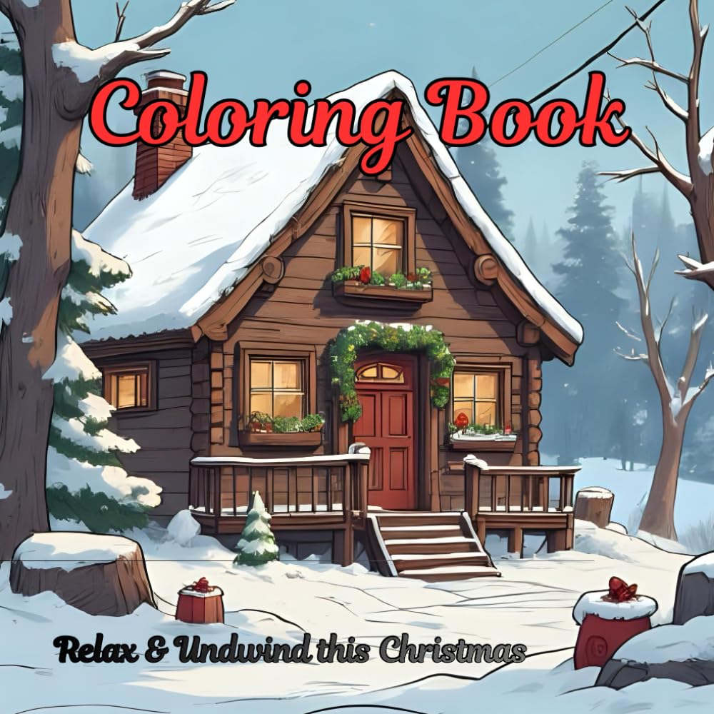 Coloring Book Relax and Unwind this Christmas
