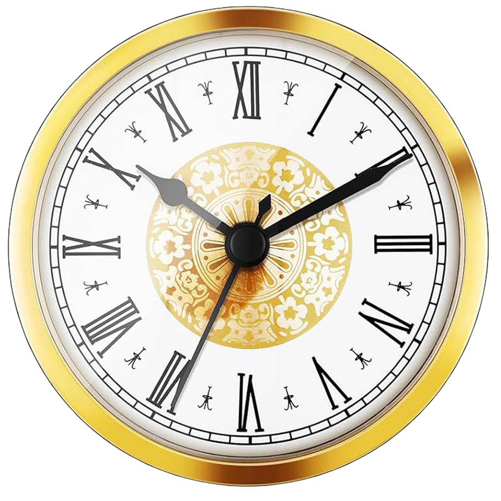 Hsioluted Clock Replacement Insert Small Clock Part with Roman/Arabic Numerals, for Home or Offices Clocks Quiet Mechanism