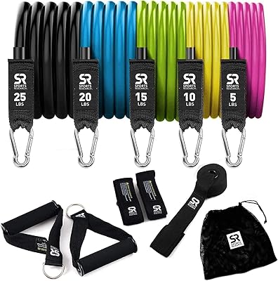 Sweet Sweat Hip Bands and Resistance Set with 3 Levels of Resistance | Non-Slip Fabric Booty Bands for Squats & Lunges | I...