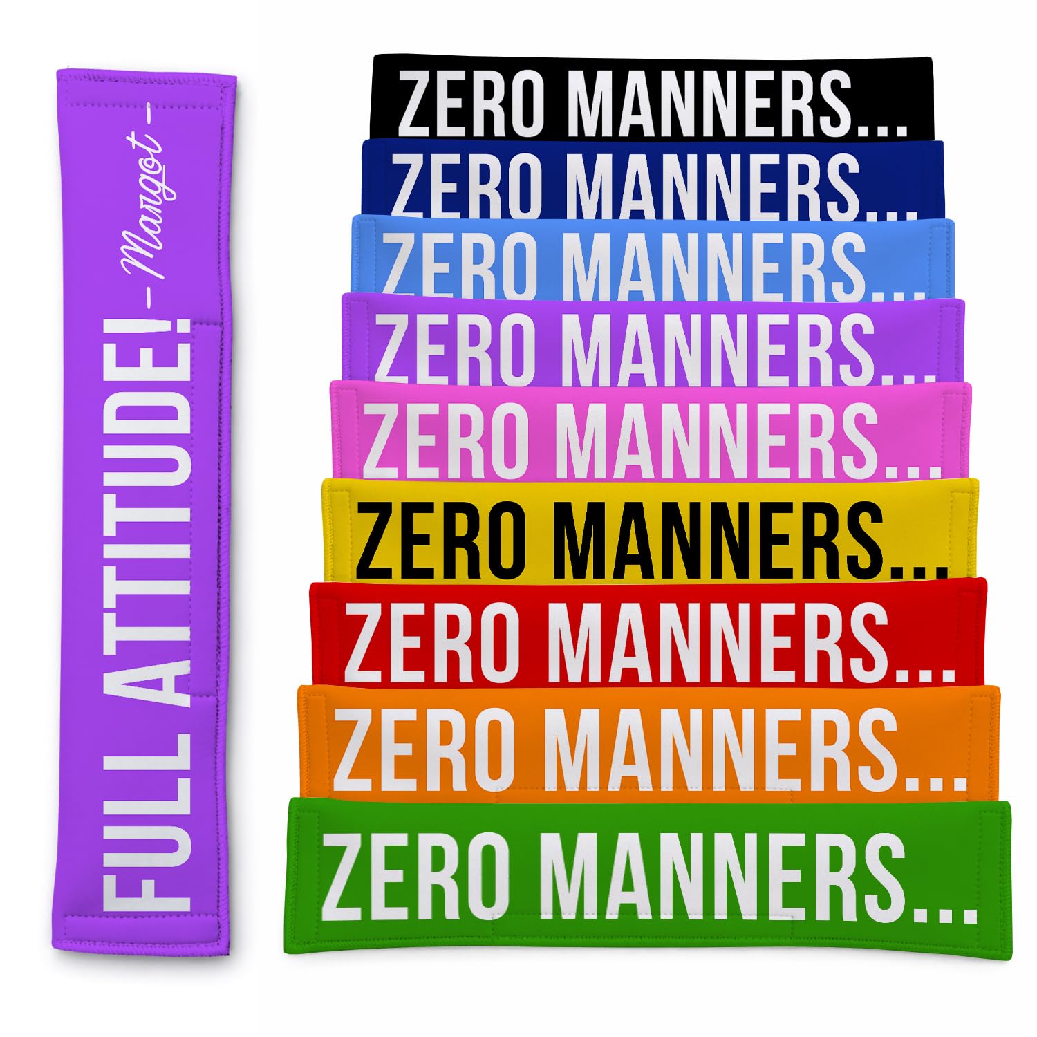 Personalised Dog Lead Sleeve | Custom Dog Lead Cover - Add Your Own Text - Reactive Nervous Doggy Warning | Funny Puppy Lead Sign | Lead Wrap UK (Well Trained, Doesn't Listen)