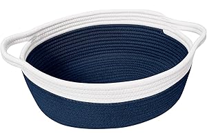 Goodpick Small Woven Basket: Embellish Your Bedroom with Navy Charm