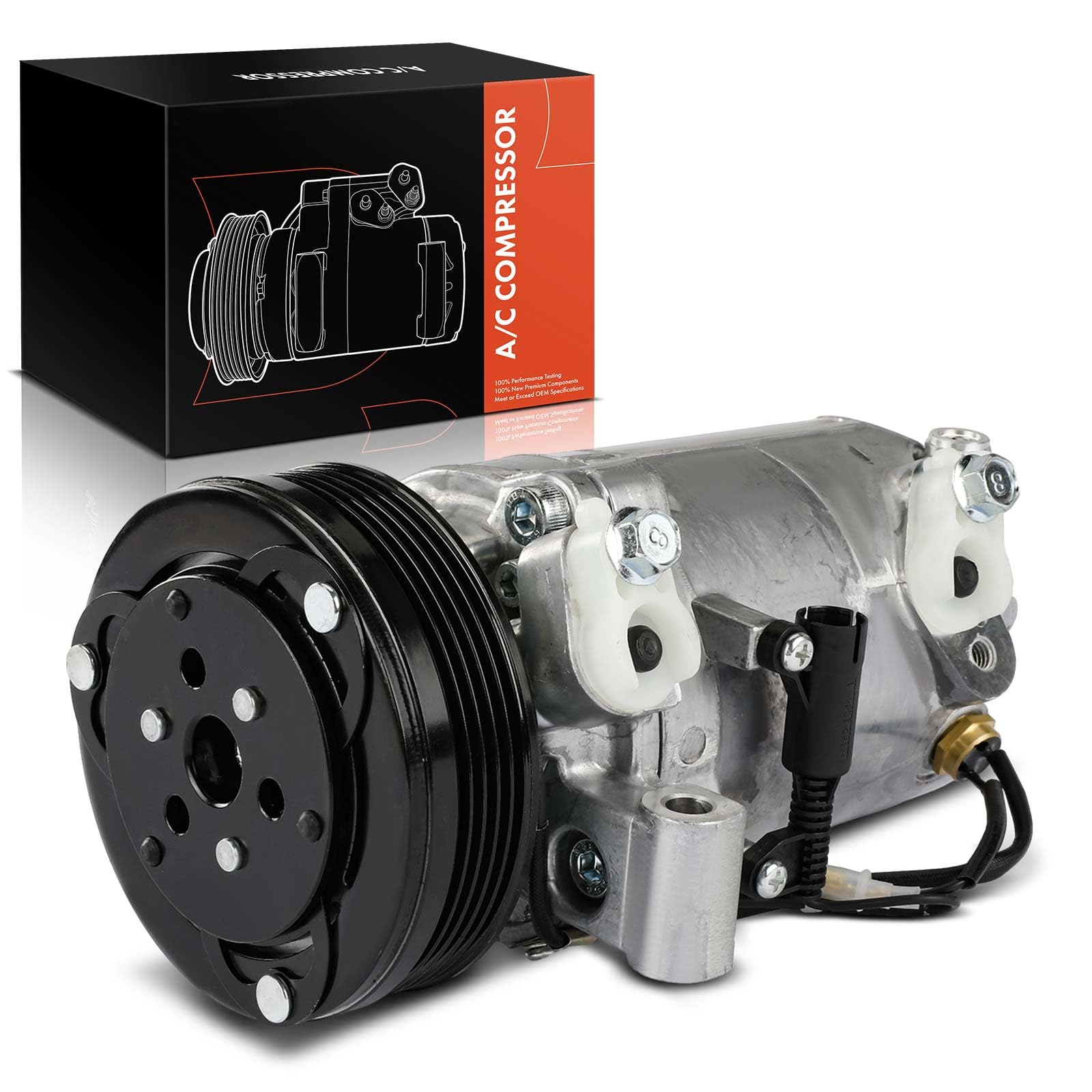 Frankberg Klimakompressor Klimaanlagen Kompressor mit Kupplung Kompatibel mit 3er E46 X3 E83 Z3 E36 5er E39 Replace# 64526901206, inkl. Öl vorbereift