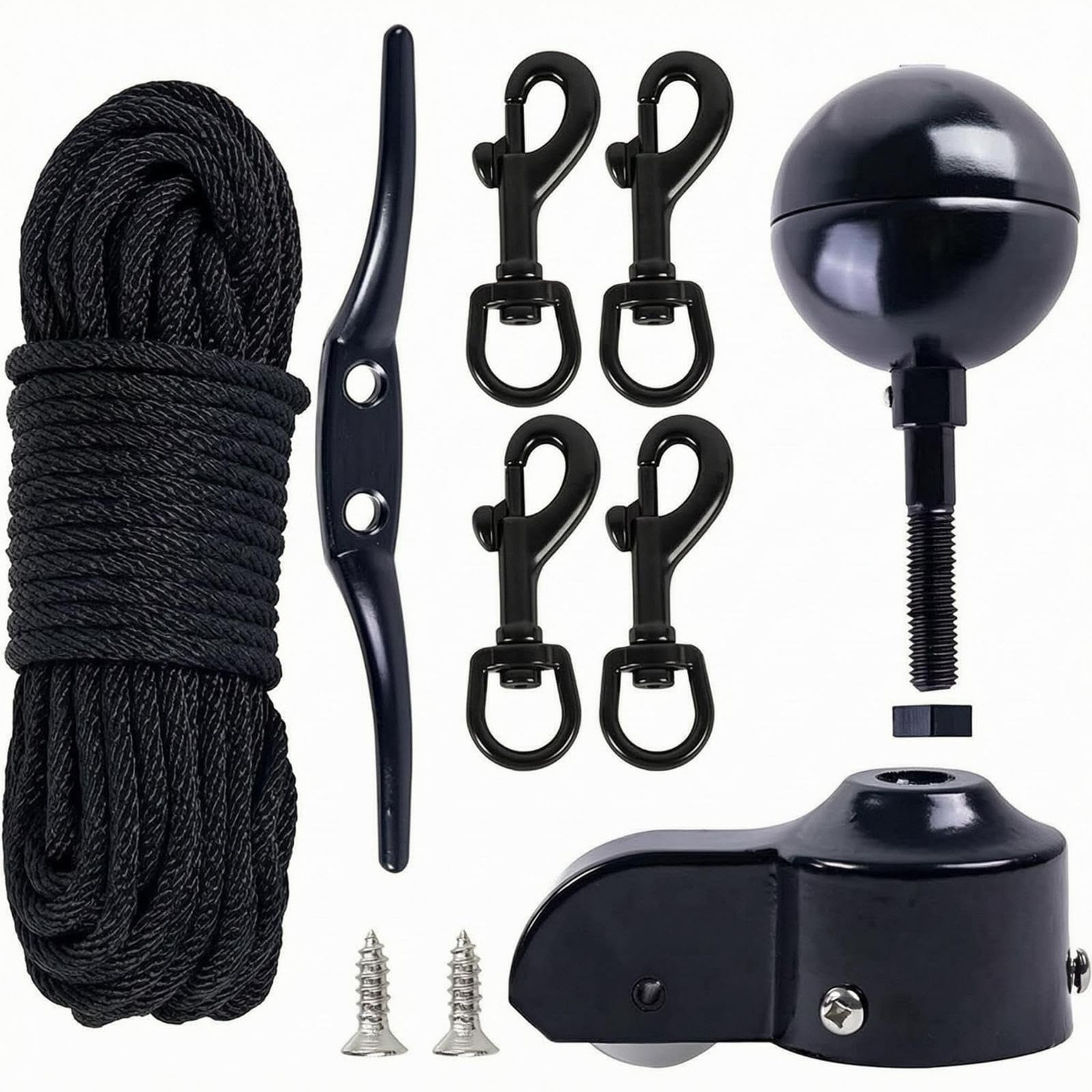Fpole Hardware Set Spherical Top Ornament Fpole Repair Kit Glossy Finish Black|Home & Garden| Yard Garden & Outdoor Living| Garden D?©cor| F Poles & Parts-image-24