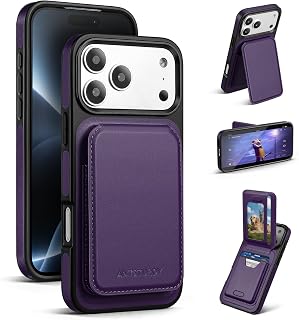 Antsturdy for iPhone 18 Pro Max / 17 Pro Max Phone Wallet Case,Purple