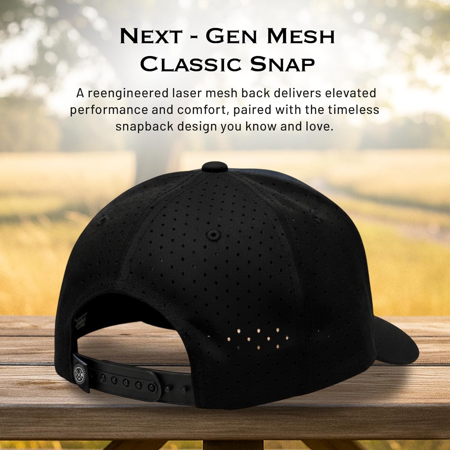 Flag Laser Mesh Snapback Hat for Men & Women | Flat Bill Trucker Hat | Lightweight & Water-Resistant
