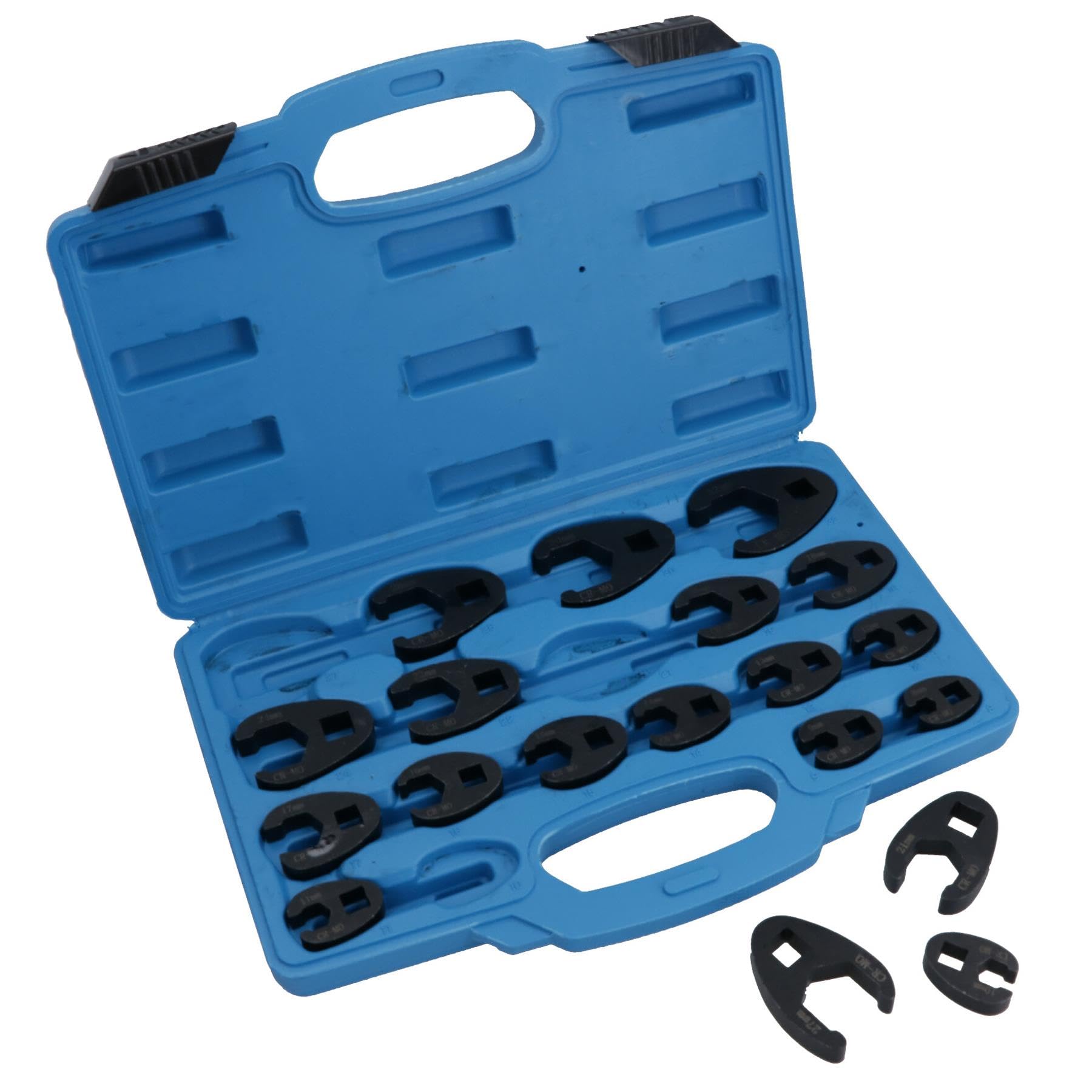 AB Tools Metric Impact Impacted Crowfeet Crowfoot Spanner Wrench Set 8 – 32mm 19pc