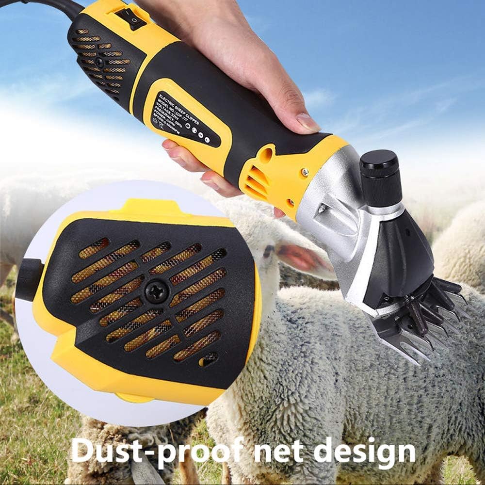 Goat Shearing Machine Sheep Shears Goat Shears Horse Shears 1000W 6 Speed Portable Electric Clippers Sheep Goat Animal Hair Fur Shearing