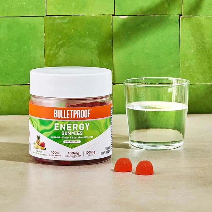 Bulletproof Sugar-Free Tropical Energy Gummies, 60 Unidades miniatura 3