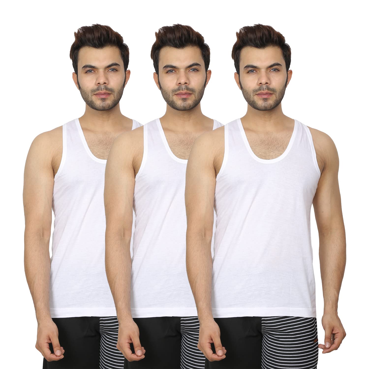 wentyf Raju Egyptian Vest (100% Cotton) - True Premium Vest (Pack of 3)-picture-35