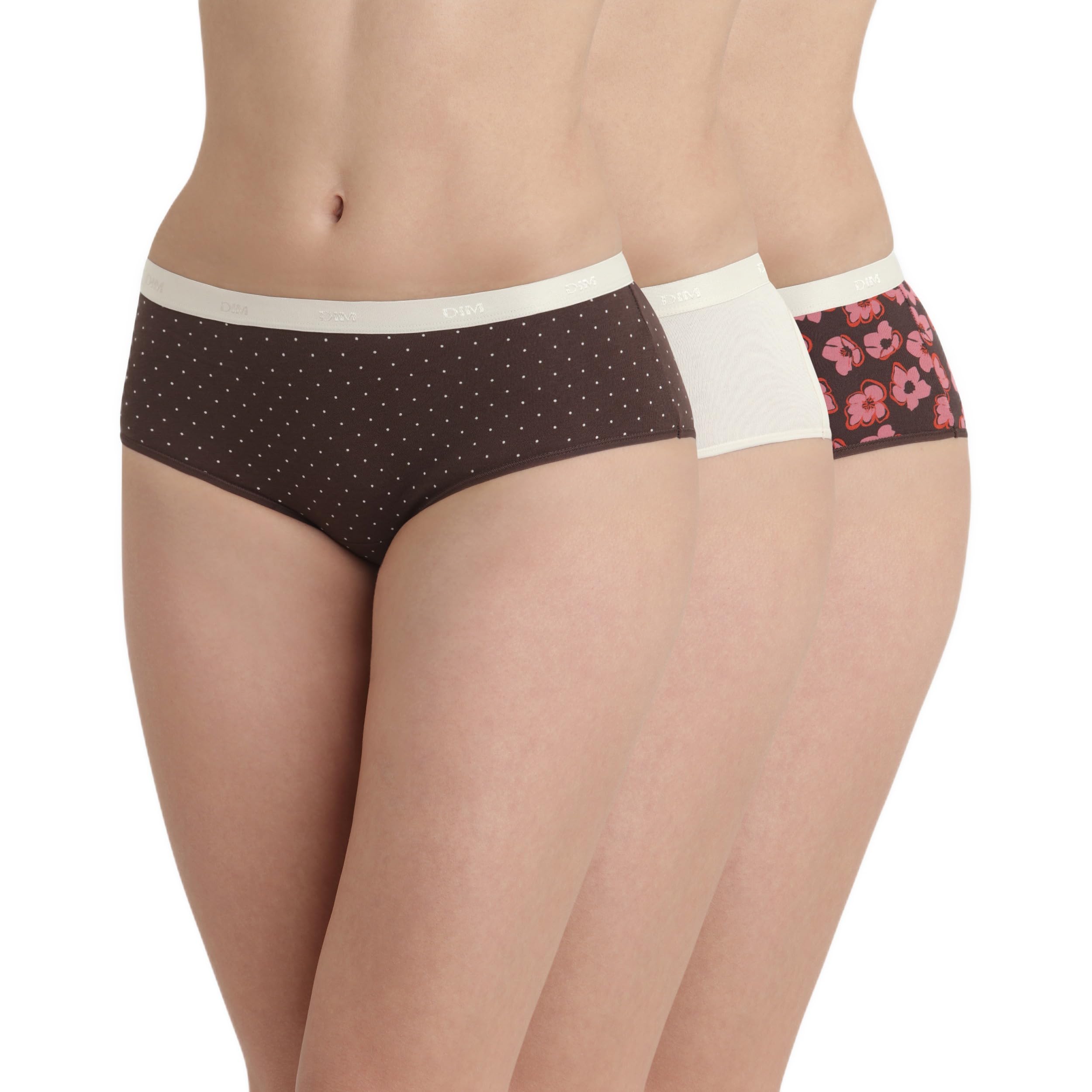 Dim Pack de 3 Bóxers Les Pockets Culottes Algodón Invisibles sin Marcas 5