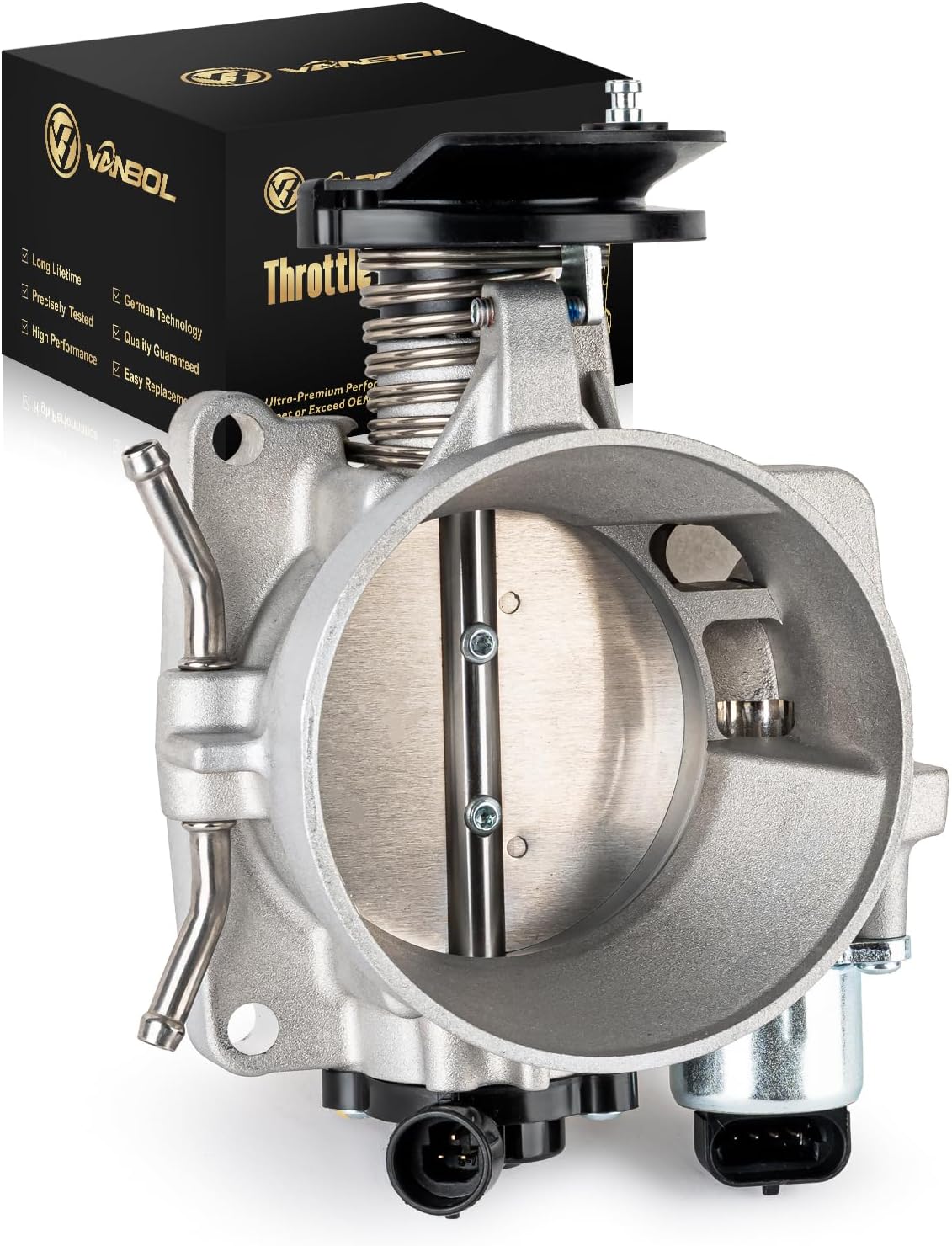 Electronic Throttle Body Assembly Compatible with Chevy Express GMC Savana 1500 2500 3500 2003-2006 V8 4.8L 5.3L Gas Replace VANBOL3094 12596576 12575531