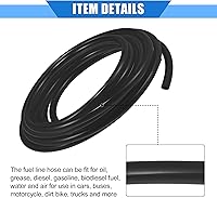 Vista 5 de Manguera de ventilación de combustible, 0.2 x 197 pulgadas, 0.197 in x 16.4 ft, tubo universal para cuatrimotos, motocross, Go Kart, poliuretano