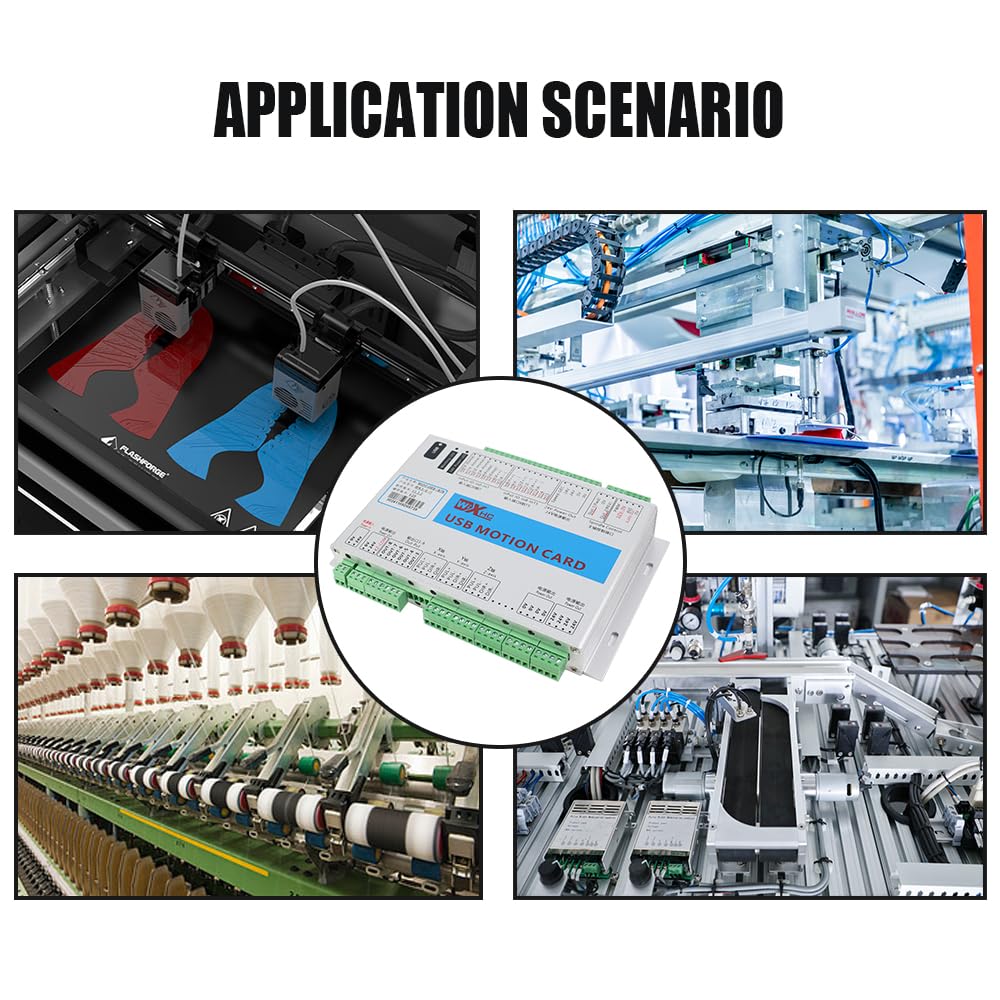 Scheda di controllo del movimento WXHC USB/Ethernet, controller CNC di precisione per motori passo-passo, hobbisti, progetti educativi e piccoli produttori, compatibile MACH3, I/O versatile, facile