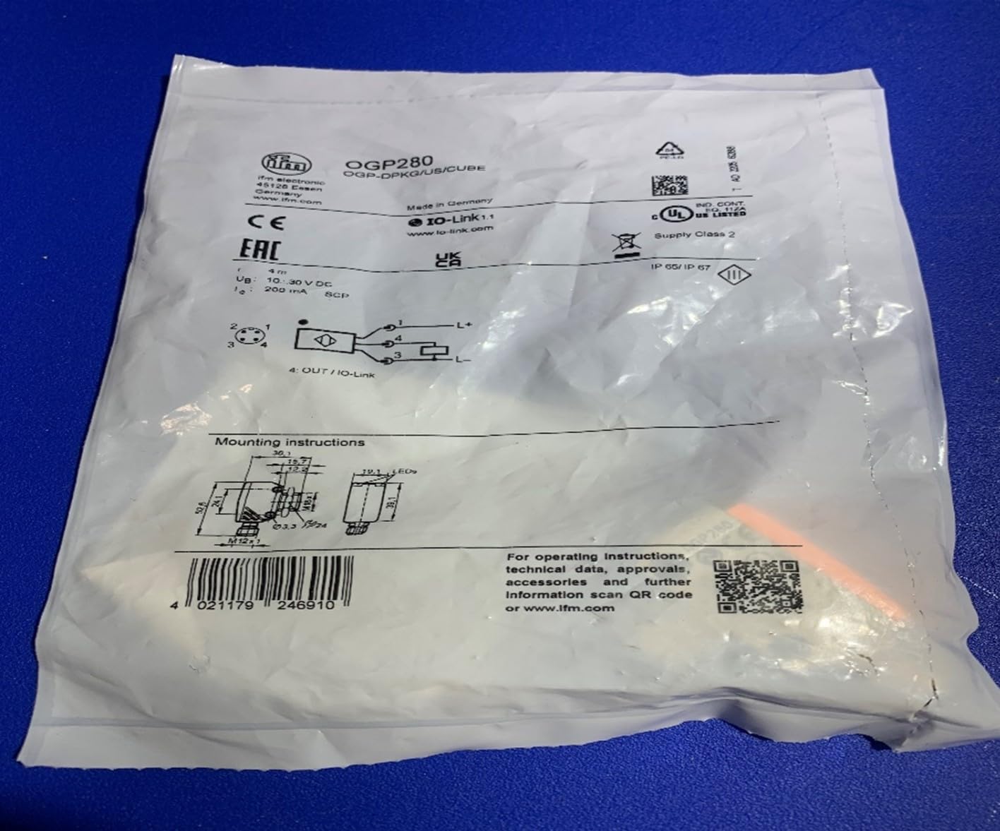 Photoelectric Sensor,Rt Angle,Reflective