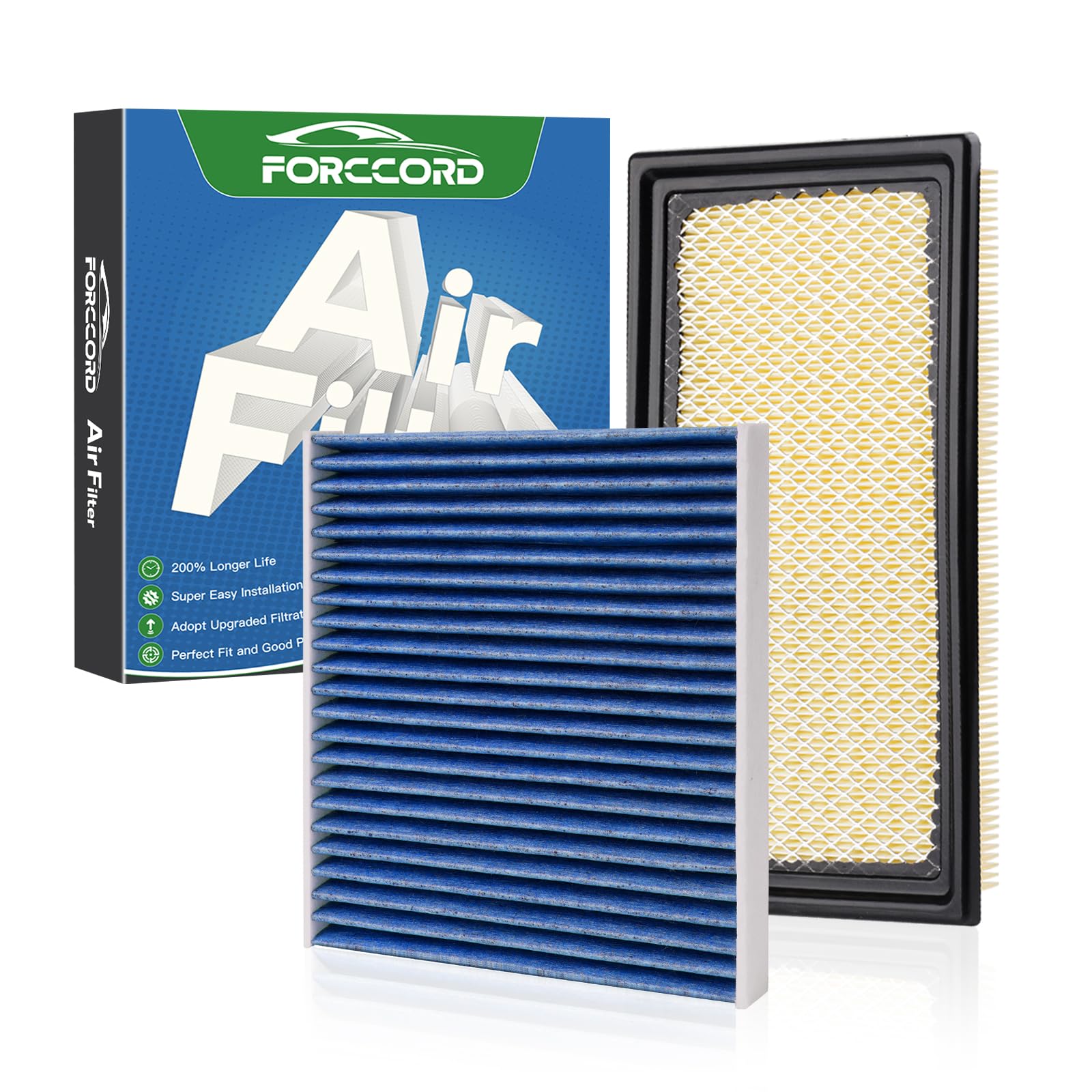 Cabin &amp; Engine Air Filter Kit for Ford Explorer 2020-2026 (2.3L / 3.0L)