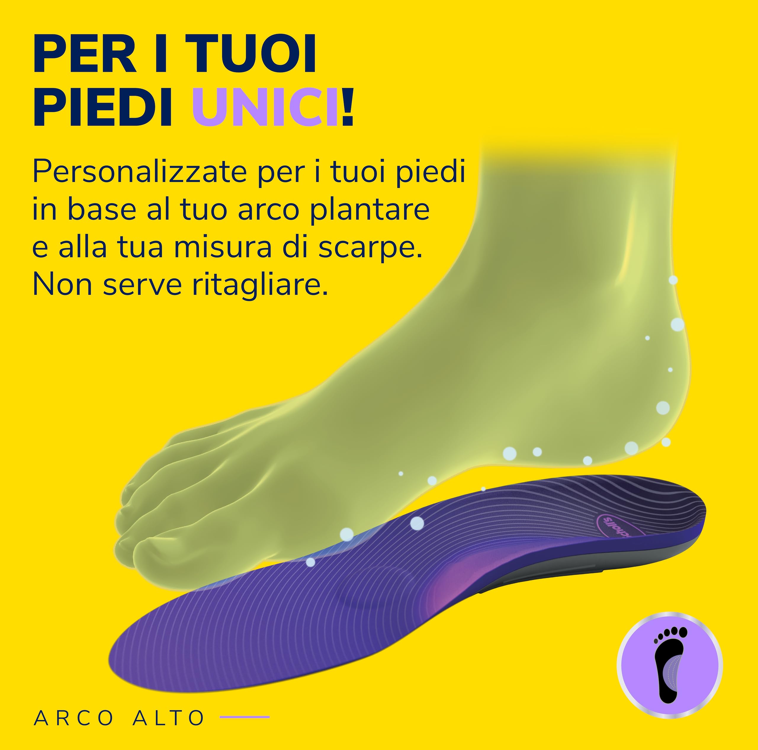 Dr. Scholl's Solette Comfort - Solette per Fascite Plantare e Arco Plantare Alto per Piede Cavo, Donna e Uomo, Lunghezza Piena, Comfort Tutto il Giorno