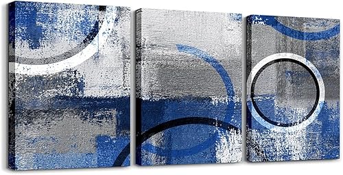 Miniatura 14 de Castle Fairy 3 piezas de arte de pared para decoración de sala de estar, líneas geométricas, decoración de pared para dormitorio, decoración de