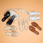 Women's Flat Sandals Fashion Ladies Slide Sandals Comfortable Slip On Leather Slippers for Casual Dressy Summer