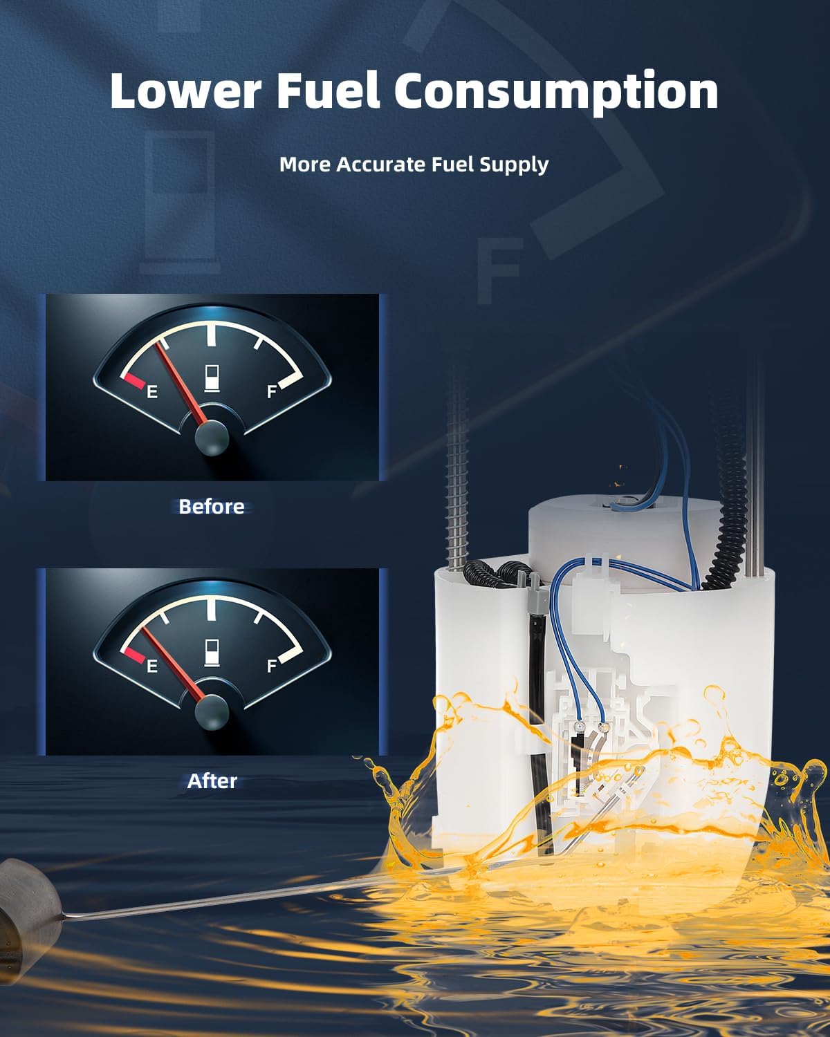 ECCPP Fuel Pump Replacement 68039211AA, E7249M, E2518, P76782M, FG1720, EG249M, 911-245 Compatible with Dodge Models - Journey 2009-2010 Gas 2.4L