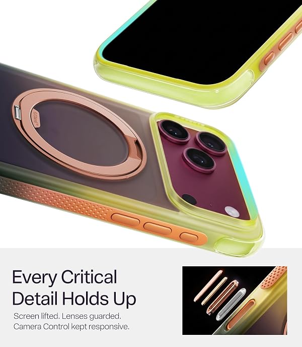 TORRAS O3 Air Gradient for iPhone 18 Pro Max Case Brown,360 Magnetic Stand by TORRAS - Used condition - Image 8