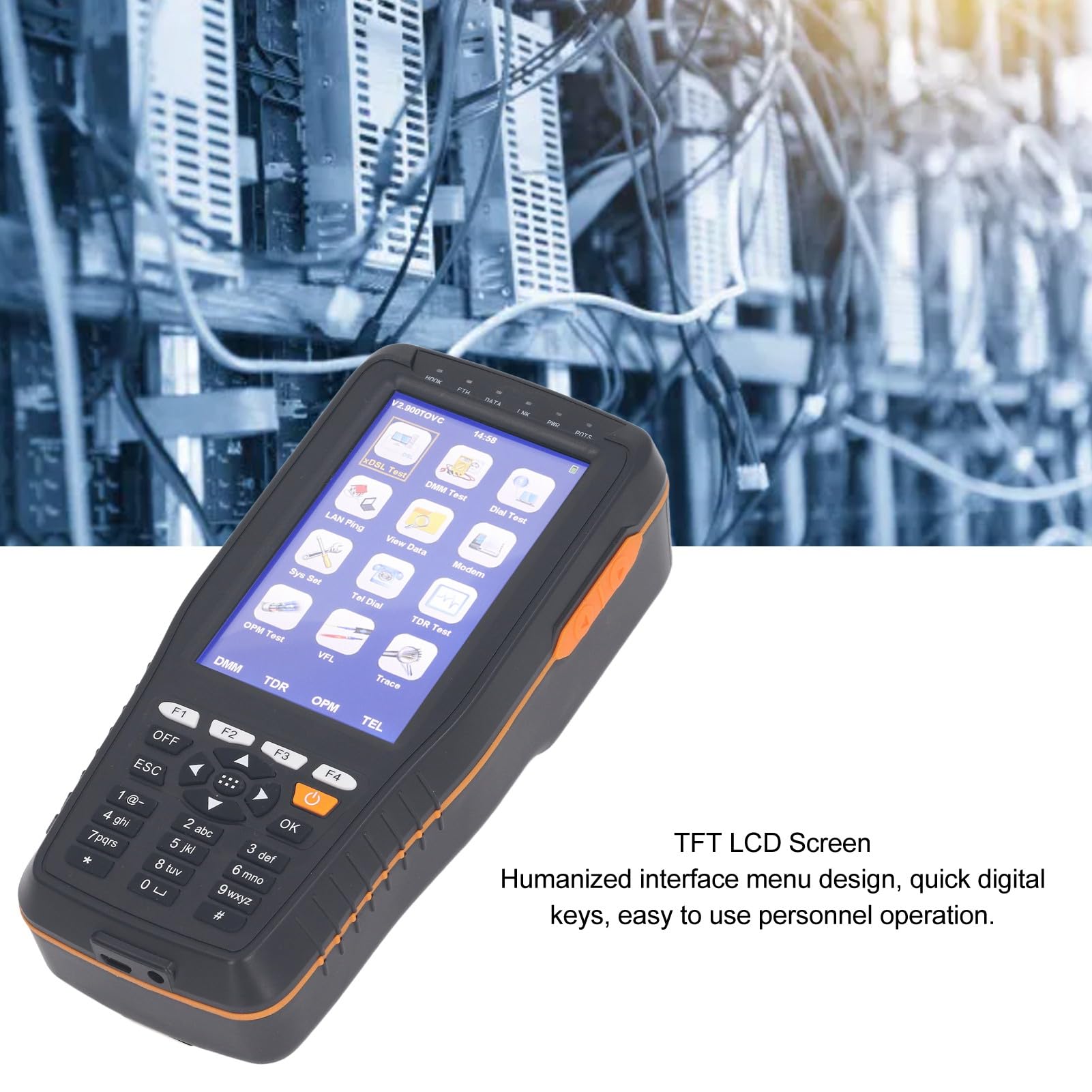 Generic Tester Localizzatore di Guasto del Cavo con Batteria Duratura per Test Efficienti e Manutenzione di Cavi di Potenza e Comunicazione, Tester per Cavo di Tracciamento Tid per Professionisti e