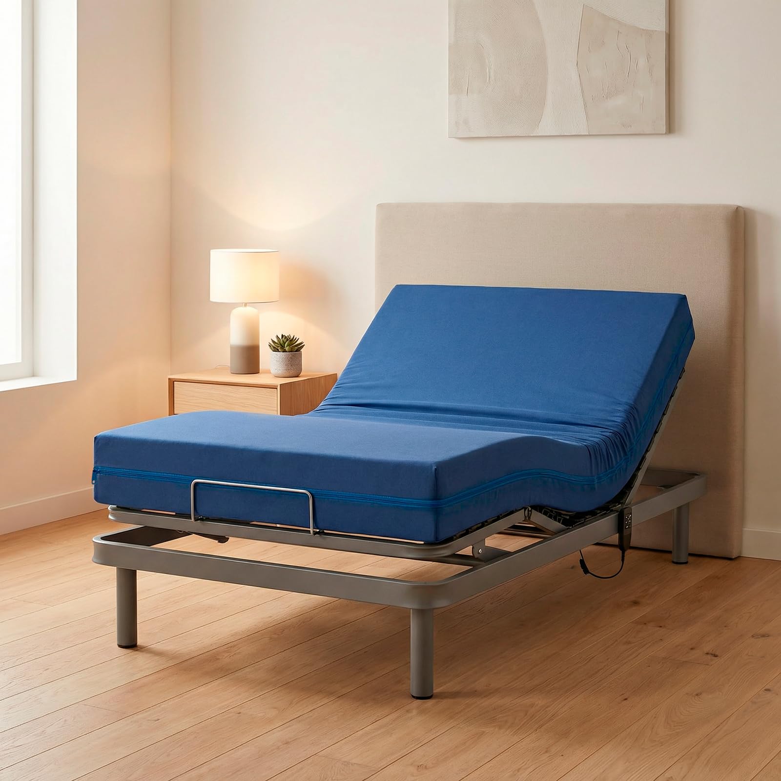 Duérmete Online - Materasso sanitario ad alta resilienza HR Ignifugo, rivestimento impermeabile, igienico e durevole, 80 x 190 cm