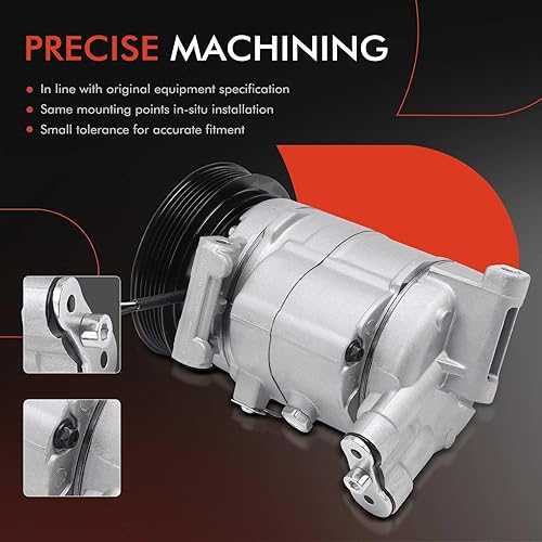 Miniatura 5 de A-Premium Compresor de aire acondicionado con embrague compatible con Chevrolet Camaro 3.6L 2010-2015