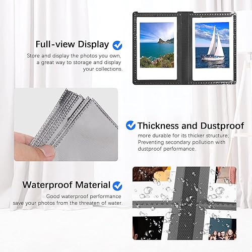 Miniatura 5 de Paquete de 2 álbumes de fotos de 432 bolsillos para cámara instantánea Fujifilm Instax Mini, cámara Polaroid, para cámara instantánea Fujifilm