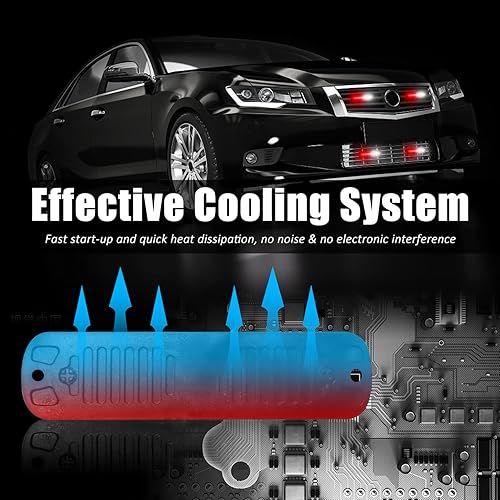 Vista 33 de XT Auto - Luz estroboscópica de advertencia (6 luces LED) rojo azul,ámbar blanco,Rojo -,Ámbar,Rojo/Blanco,Blanco