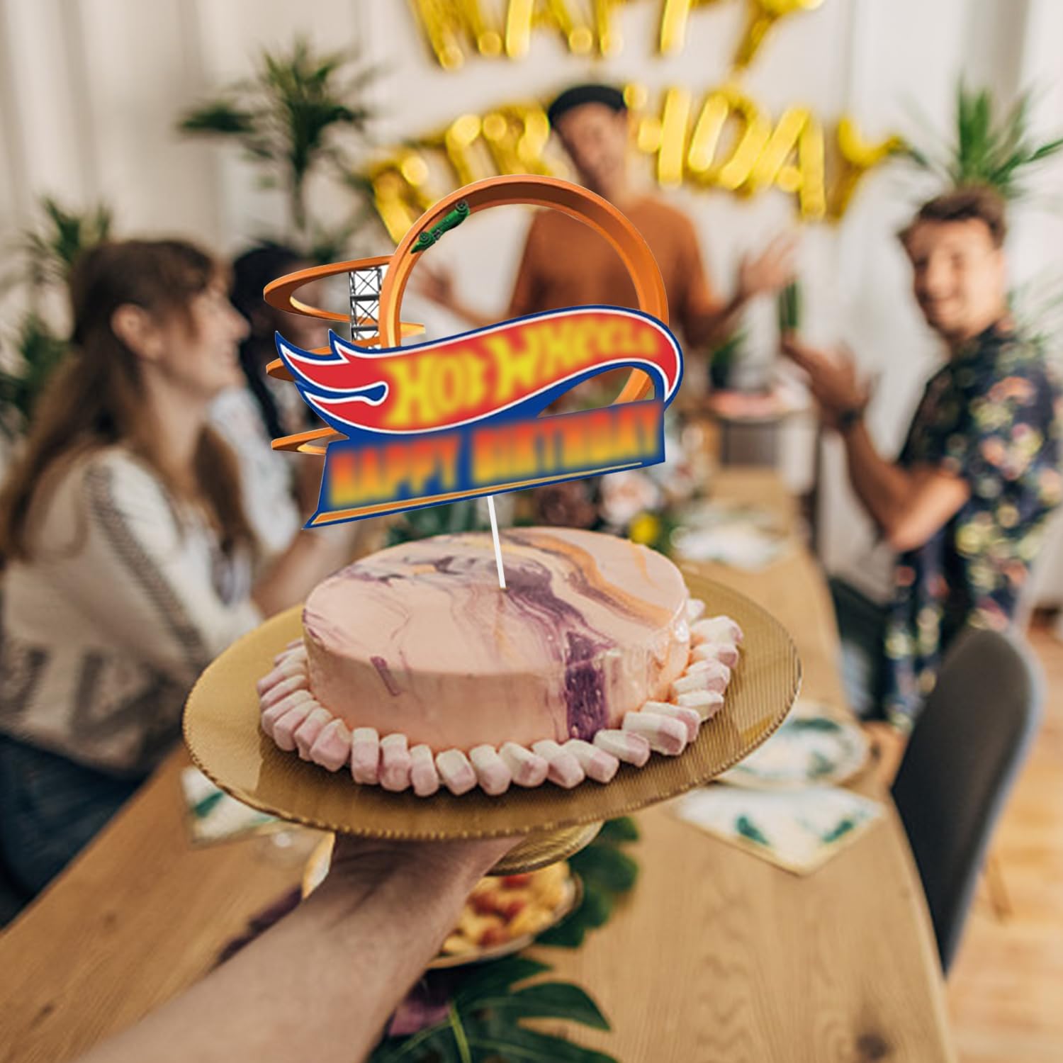 Set di 10 Decorazioni per Torta di Compleanno, Topper in Acrilico