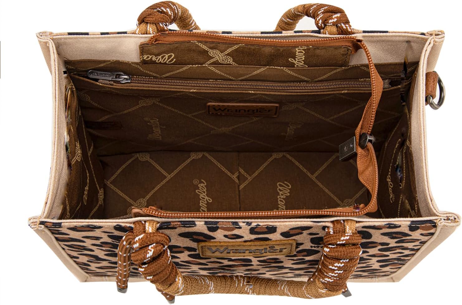 Montana West Wrangler Cute Tote Bag with Zipper Western Canvas Crossbody Handbag with Adjustable Strap