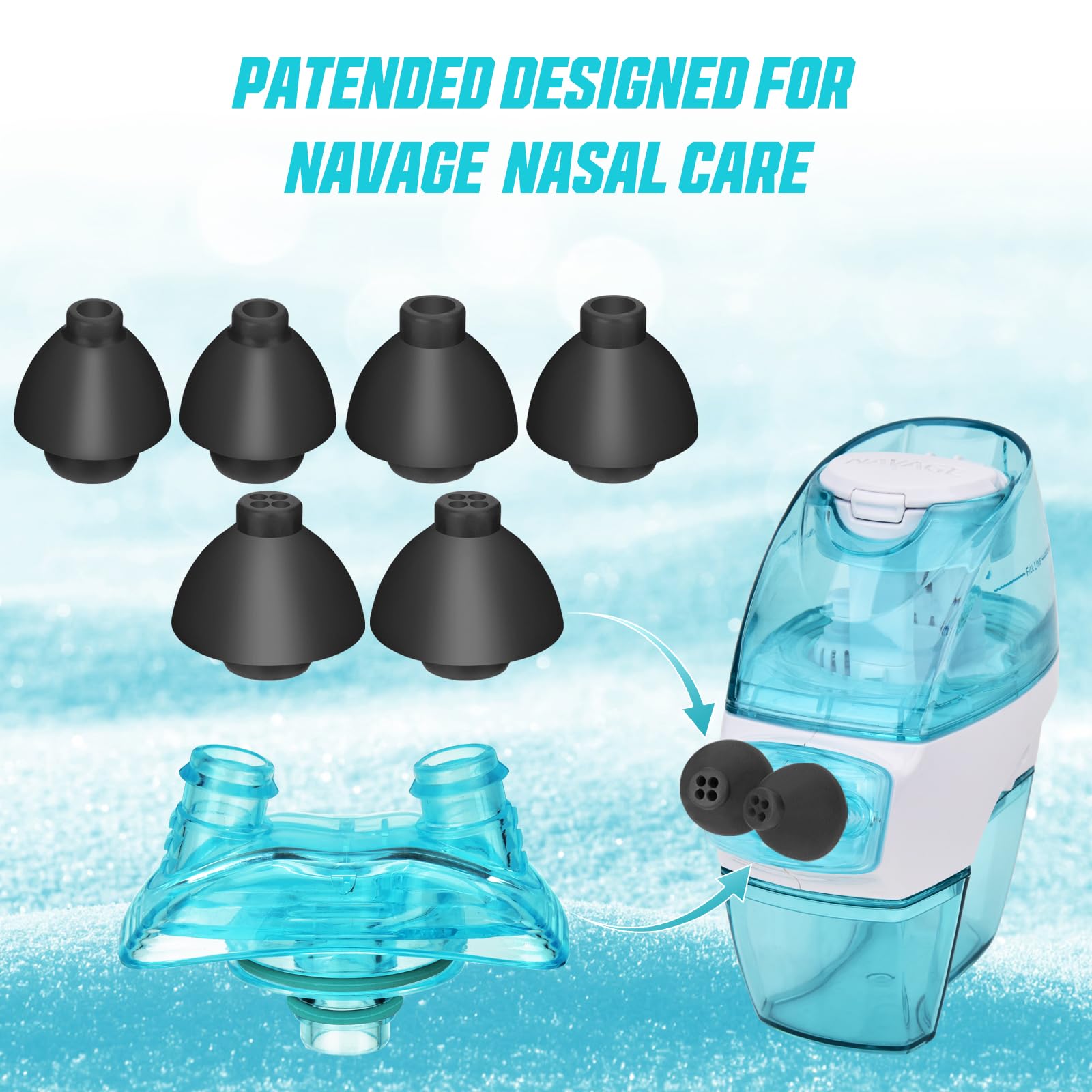 Amazon.co.jp: 鼻ドック&鼻枕3組 Navage Nasal Careに対応 - ハイ