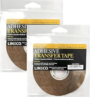 Lineco, High Tack ATG Tape, Brown 5 mil Adhesive, 1/2 in x 36 yd, Acid-Free for Framing, Picture Mounting and Box Assembly, Pack of 2