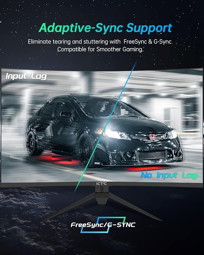 Monitor Gamer Curvo 32 Pulgadas 2K 180Hz 1440P 1ms HDR miniatura 5