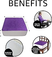 Vista 4 de Comfort Finds Rise with Ease - Cojín de asiento grueso y firme para silla, almohadilla de espuma extra gruesa para el hogar, patio, oficina