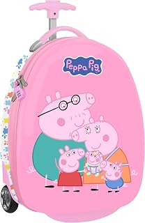 Peppa Pig Baby Pig - Kabinentrolley 40,6 cm, Koffer mit Rädern, Sicherheitsschloss, Leichter Koffer, 28 x 23 x 43 cm