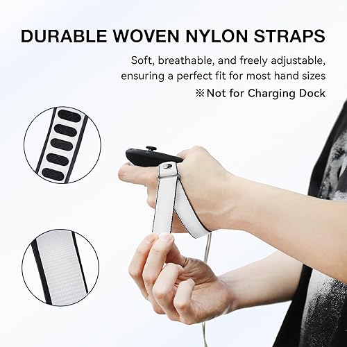 Miniatura 4 de APEXINNO VR Controller Grips Cover for Meta Quest 3 Accessories, Silicone Hand Grips Skin Protector for Oculus Quest 3 Controllers, with Adjustable