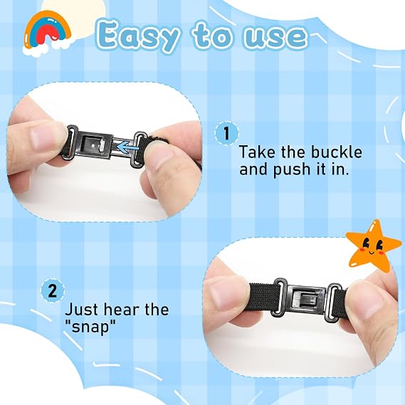 LJBFNN Toddler Tie, Boys Ties 4-8, Adjustable Clip On Pre Tied Neckties Solid Color Kids Necktie for Wedding School Uniforms